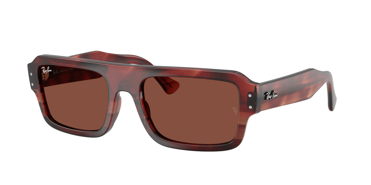 RAY-BAN 0RB4454 HAVANA RED rectangle sunglasses by RAY-BAN