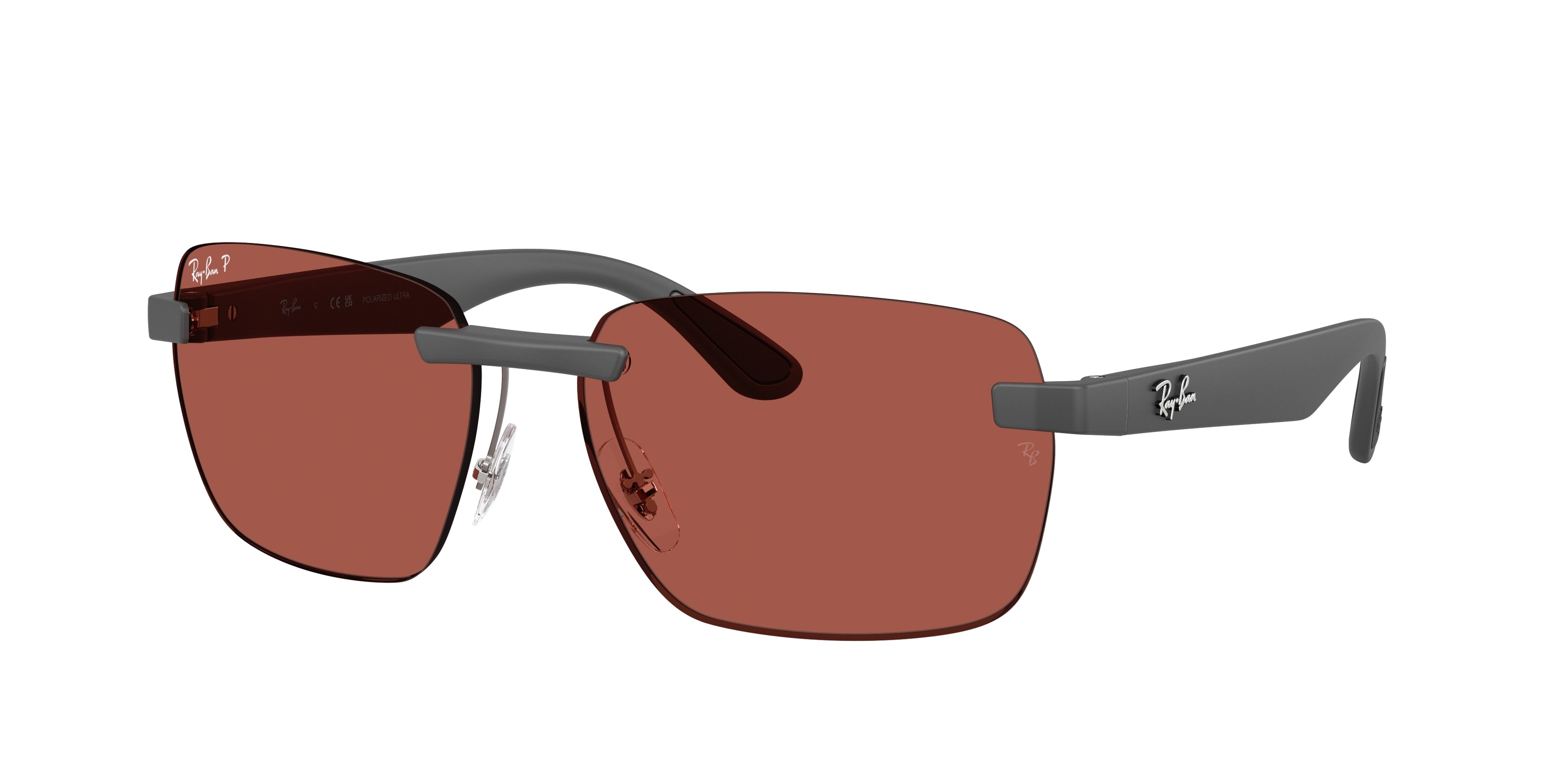 RAY-BAN 0RB4470CH SAND GREY irregular sunglasses by RAY-BAN