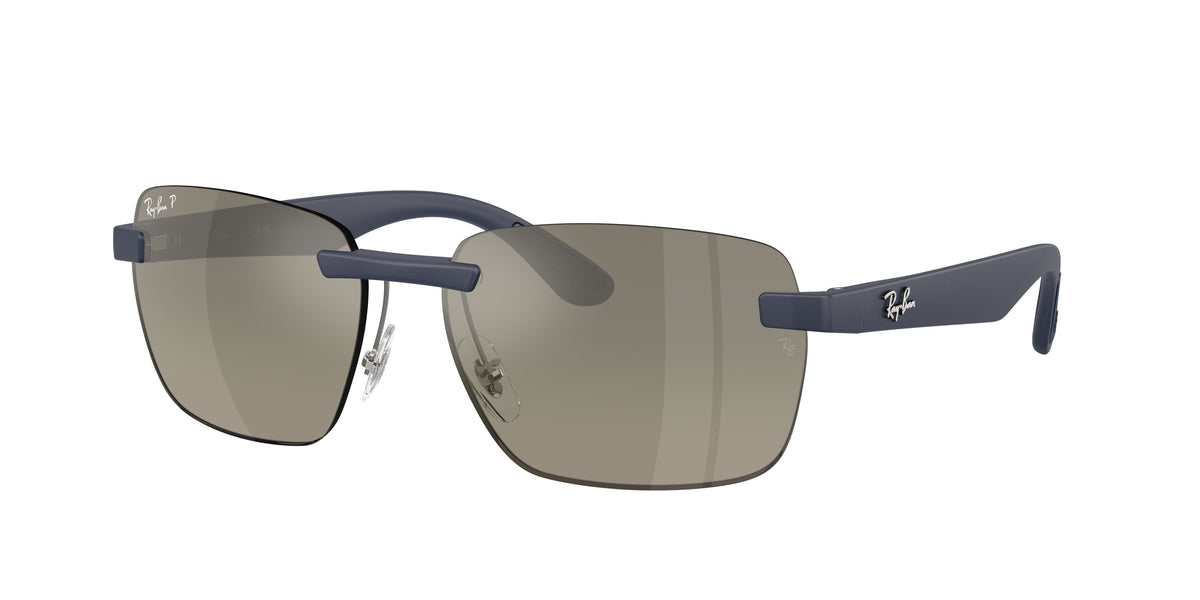 RAY-BAN 0RB4470CH SAND DARK BLUE irregular sunglasses by RAY-BAN