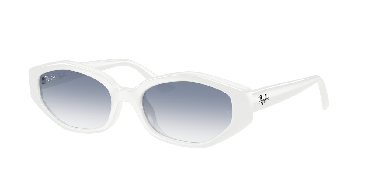 RAY-BAN 0RB4473D WHITE irregular sunglasses by RAY-BAN