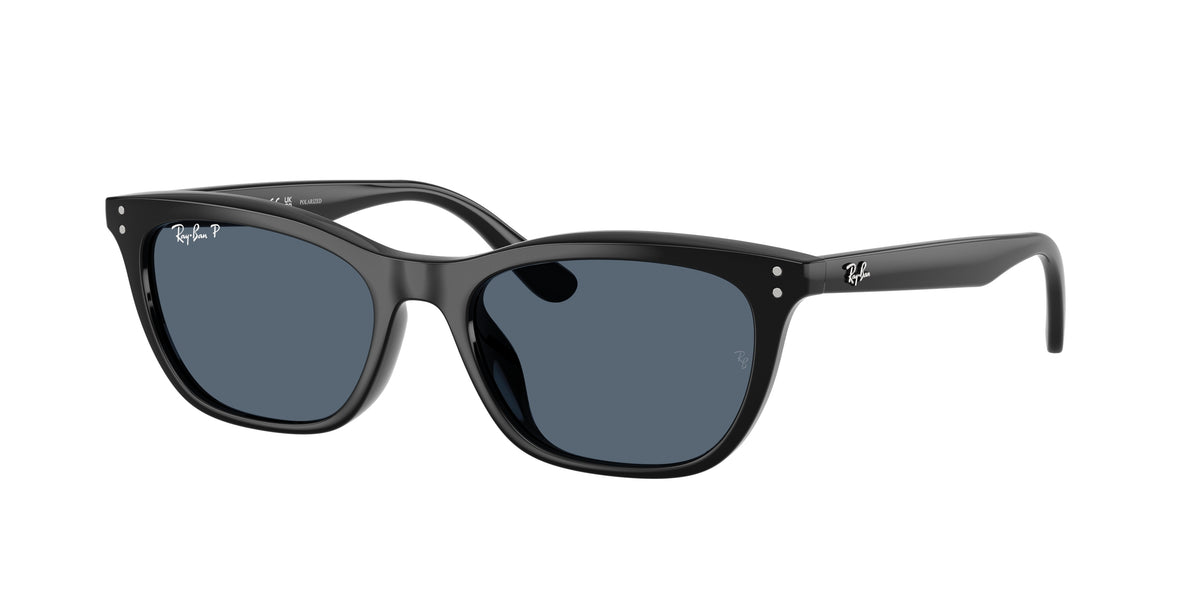 RAY-BAN 0RB4474D BLACK irregular sunglasses by RAY-BAN