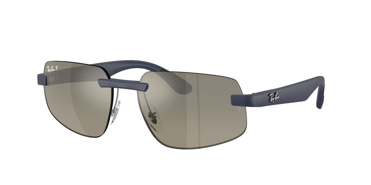 RAY-BAN 0RB4475CH SAND DARK BLUE irregular sunglasses by RAY-BAN