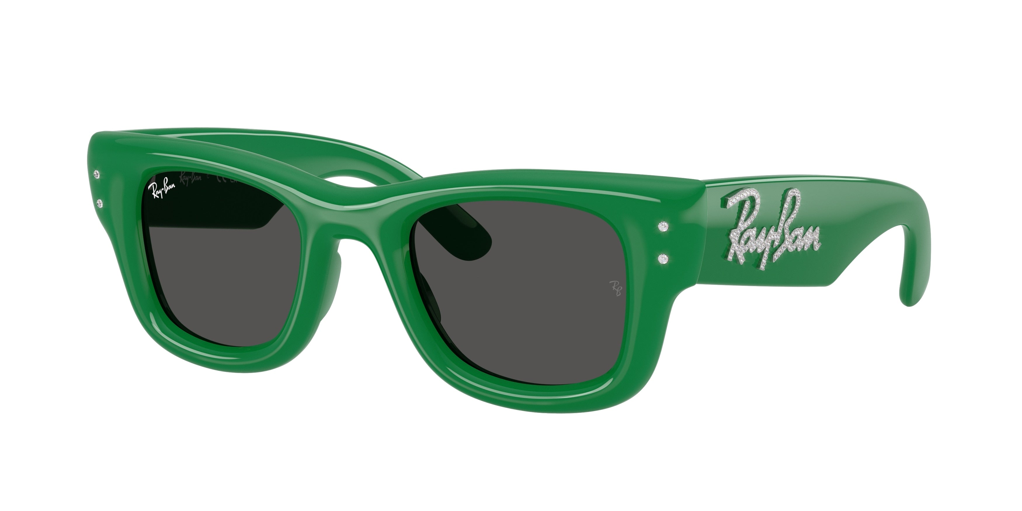 RAY-BAN 0RB4940B GREEN & STRASS square sunglasses by RAY-BAN
