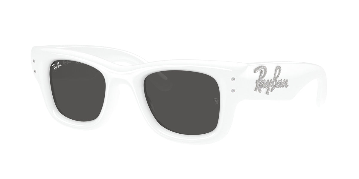 RAY-BAN 0RB4940B WHITE & STRASS square sunglasses by RAY-BAN