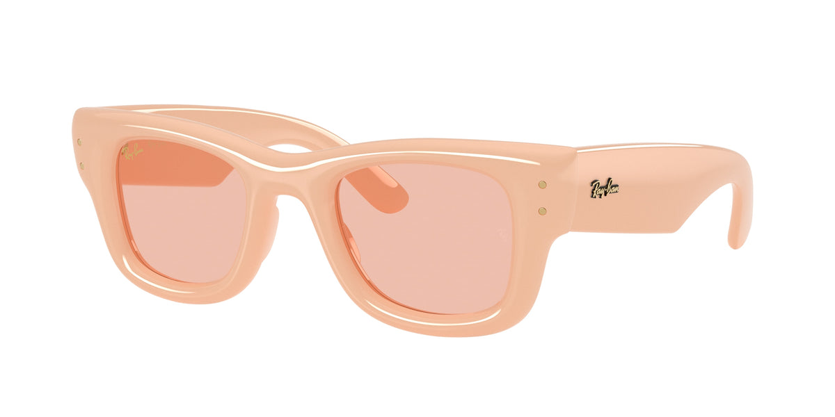 RAY-BAN 0RB4940 SOLID NUDE square sunglasses by RAY-BAN