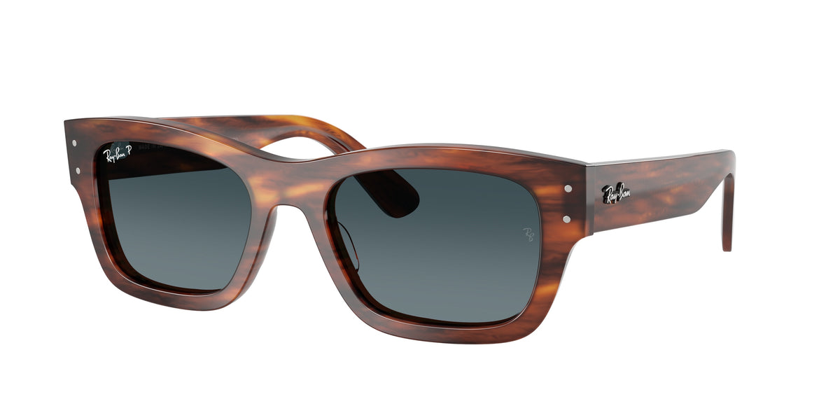 RAY-BAN 0RB7683S STRIPED HAVANA rectangle sunglasses by RAY-BAN