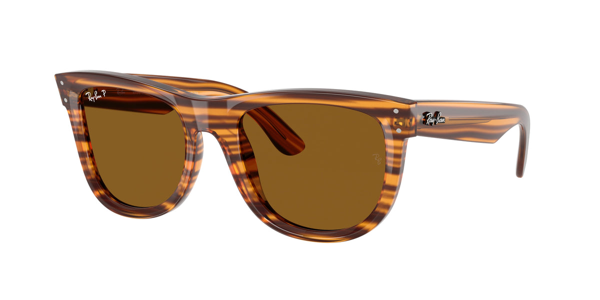 RAY-BAN 0RBR0502S STRIPED HAVANA square sunglasses by RAY-BAN