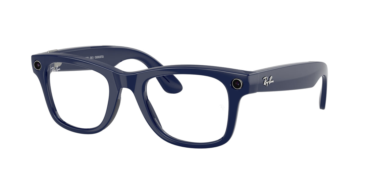 Ray-Ban Wearable 0RW4012 COSMIC BLUE square AI Glasses by Ray-Ban