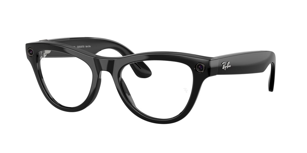 Ray-Ban Wearable 0RW4014 BLACK cat eye AI Glasses by Ray-Ban