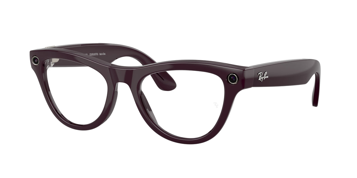 Ray-Ban Wearable 0RW4014 MYSTIC VIOLET cat eye AI Glasses by Ray-Ban