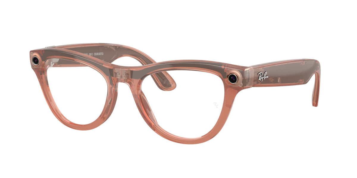 Ray-Ban Wearable 0RW4014 PEACH cat eye AI Glasses by Ray-Ban