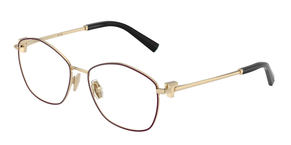 TIFFANY 0TF1174 BURGUNDY ON PALE GOLD irregular glasses by TIFFANY