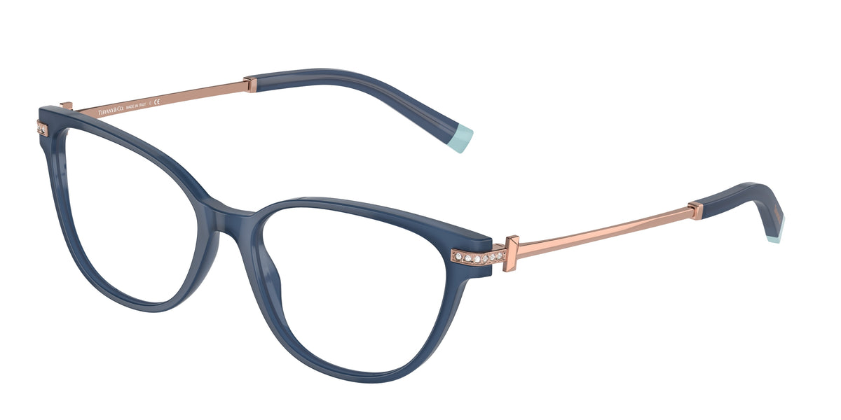 TIFFANY 0TF2223B OPAL BLUE cat eye glasses by TIFFANY