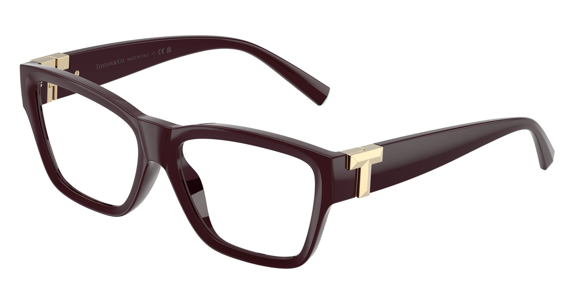 TIFFANY 0TF2285U BURGUNDY rectangle glasses by TIFFANY