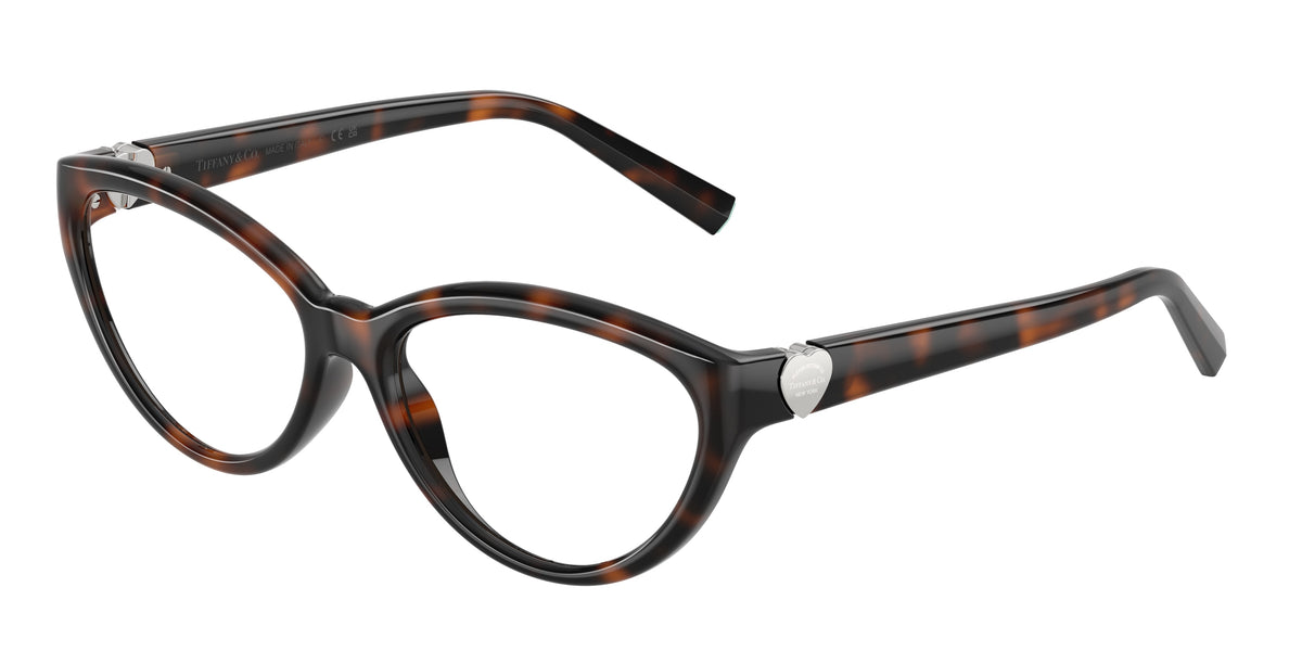 TIFFANY 0TF2287U HAVANA cat eye glasses by TIFFANY