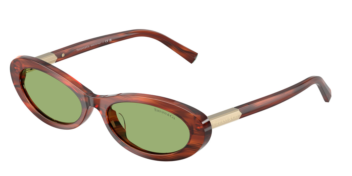 TIFFANY 0TF4250 RUBY STRIPED HAVANA oval sunglasses by TIFFANY