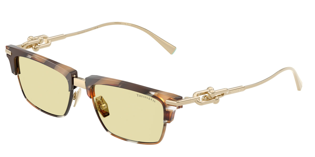 TIFFANY 0TF4262K BROWN HAVANA rectangle sunglasses by TIFFANY