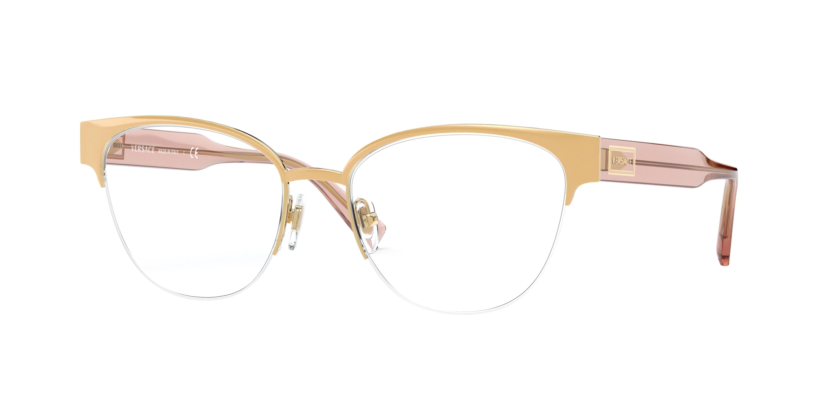 VERSACE 0VE1265 GOLD cat eye glasses by VERSACE