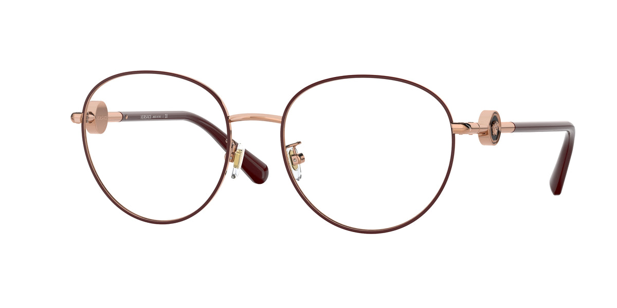 VERSACE 0VE1273D ROSE GOLD/BORDEAUX pillow glasses by VERSACE