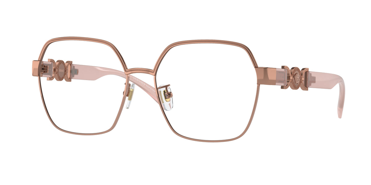 VERSACE 0VE1291D ROSE GOLD square glasses by VERSACE