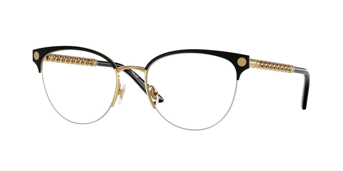 VERSACE 0VE1297 GOLD/MATTE BLACK cat eye glasses by VERSACE