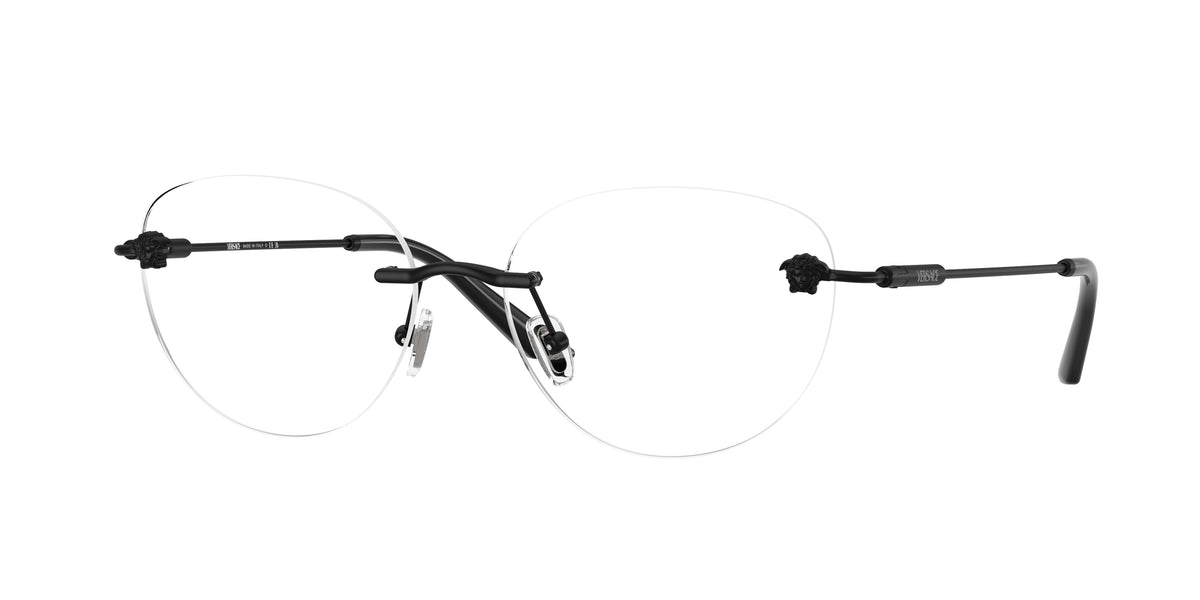 VERSACE 0VE1305 MATTE BLACK round glasses by VERSACE