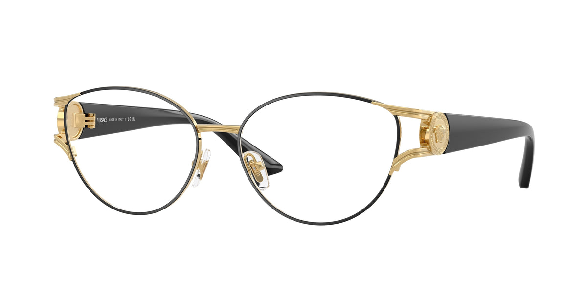 VERSACE 0VE1309 MATTE BLACK cat eye glasses by VERSACE