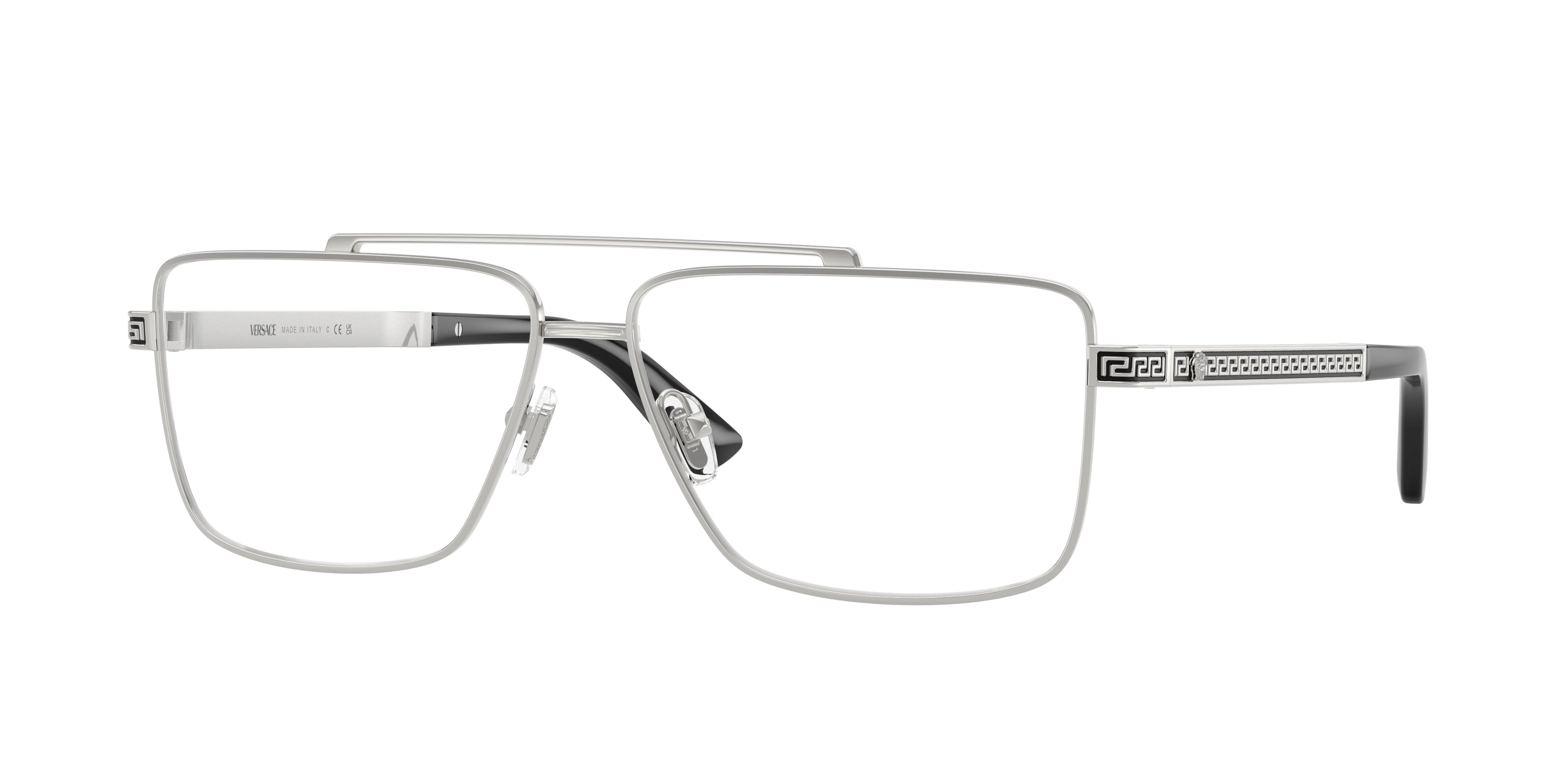 VERSACE 0VE1315 SILVER rectangle glasses by VERSACE