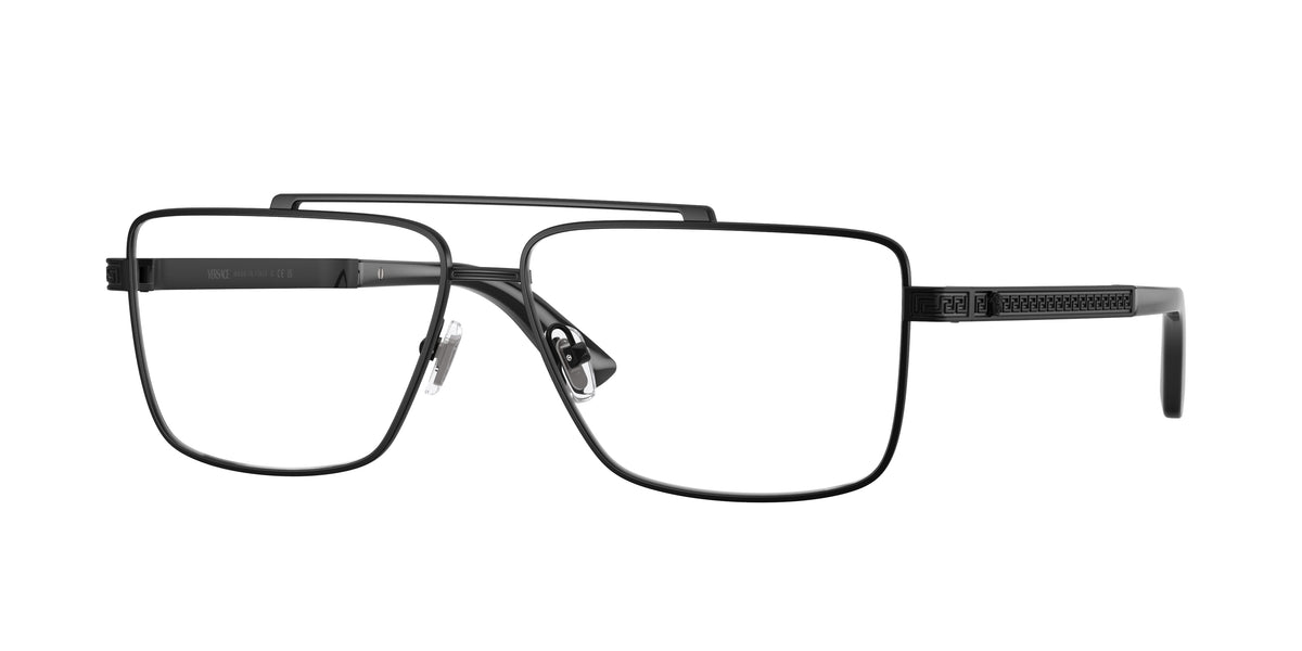VERSACE 0VE1315 MATTE BLACK rectangle glasses by VERSACE