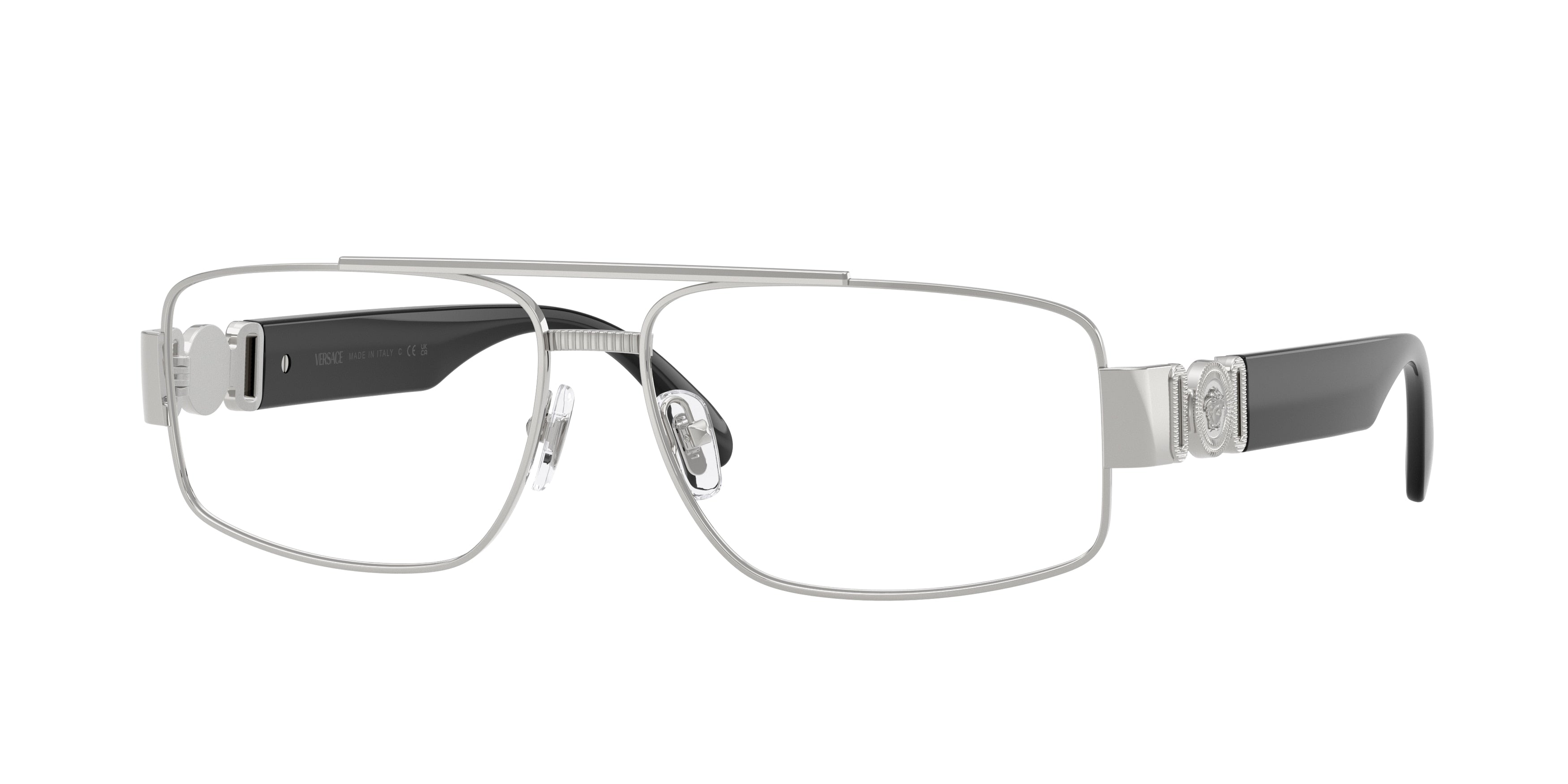 VERSACE 0VE1317 SILVER rectangle glasses by VERSACE
