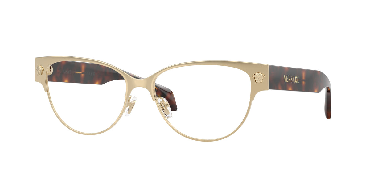 VERSACE 0VE1318 PALE GOLD cat eye glasses by VERSACE