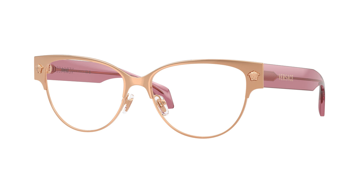 VERSACE 0VE1318 ROSE GOLD cat eye glasses by VERSACE