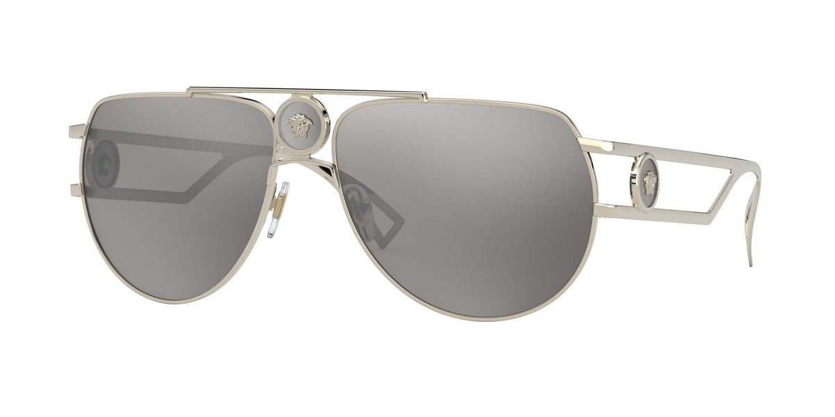 VERSACE 0VE2225 PALE GOLD pilot sunglasses by VERSACE