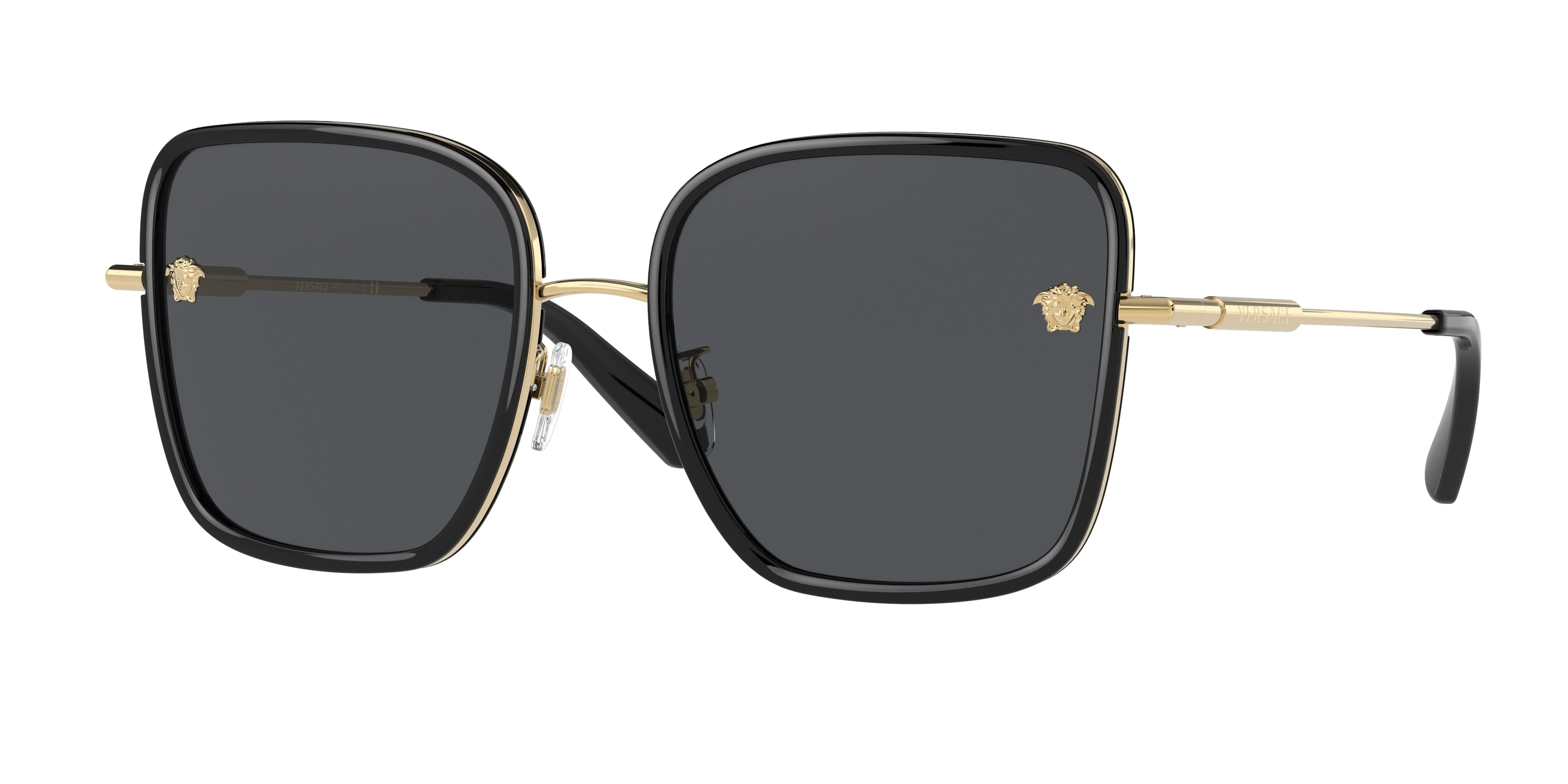 VERSACE 0VE2247D BLACK square sunglasses by VERSACE