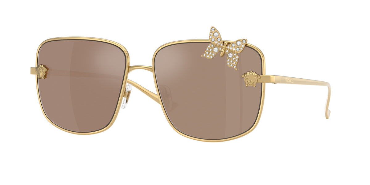 VERSACE 0VE2282 GOLD PLATED square sunglasses by VERSACE