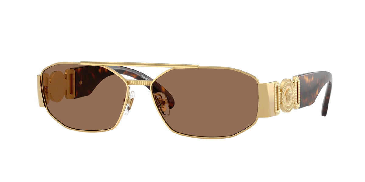VERSACE 0VE2287 GOLD irregular sunglasses by VERSACE