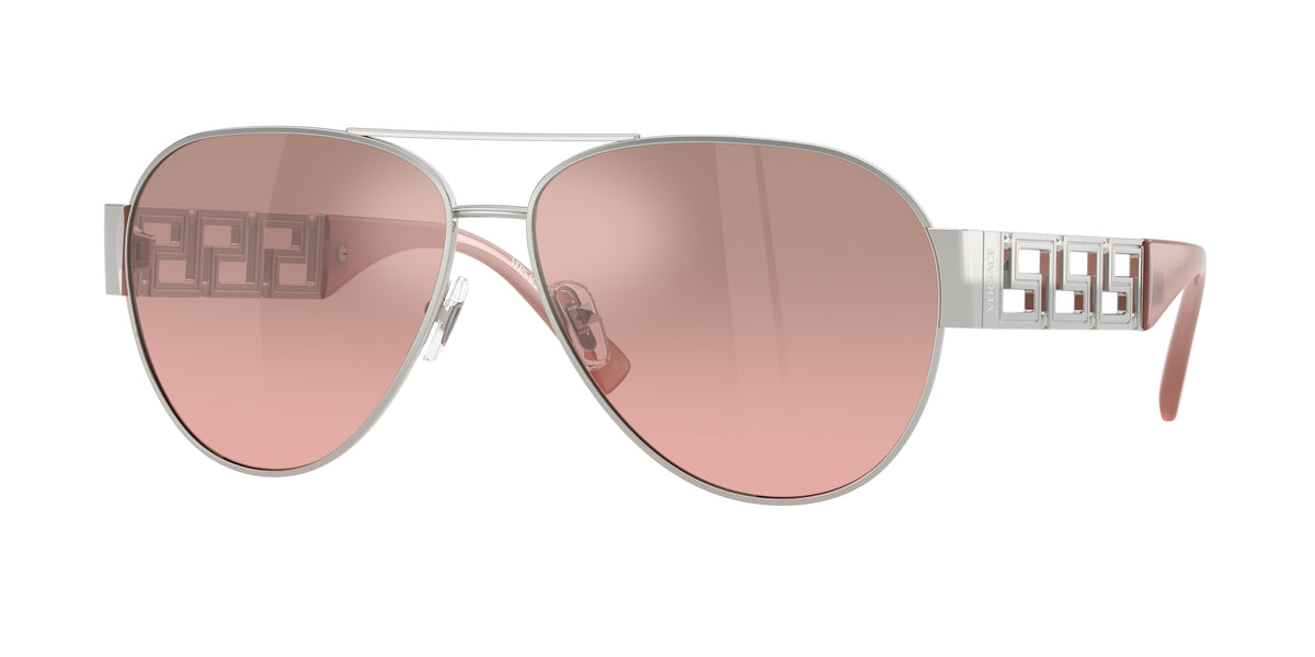 VERSACE 0VE2289 SILVER pilot sunglasses by VERSACE
