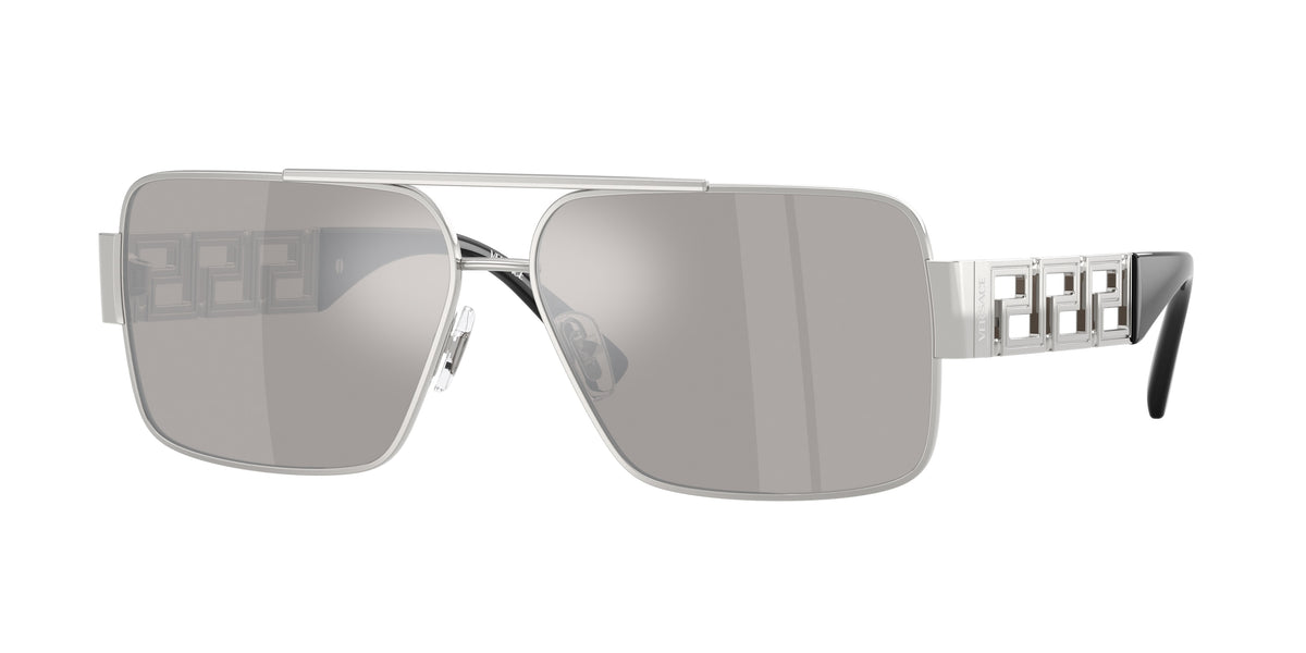 VERSACE 0VE2290 SILVER rectangle sunglasses by VERSACE