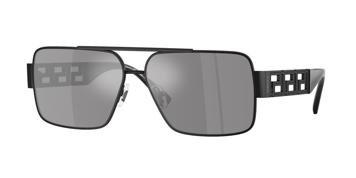 VERSACE 0VE2290 MATTE BLACK rectangle sunglasses by VERSACE