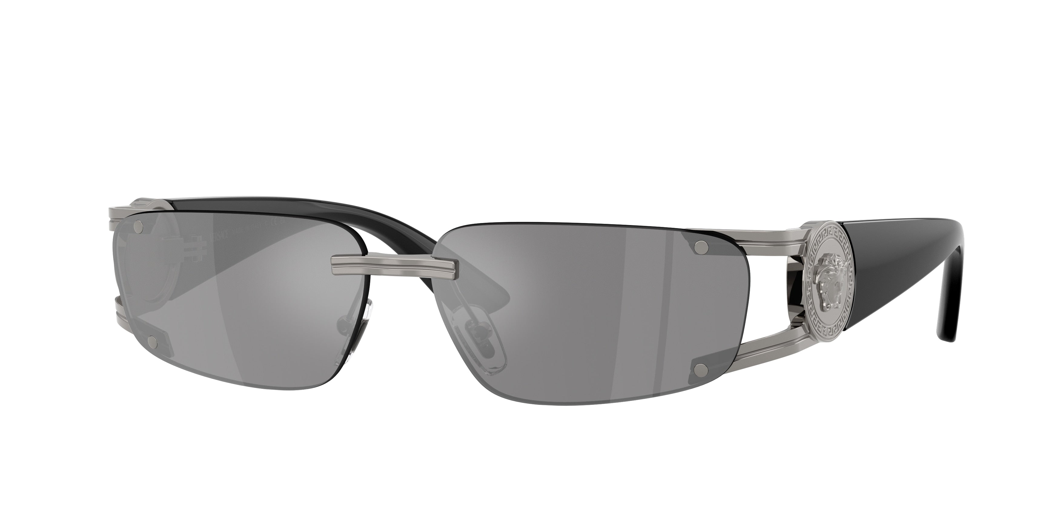 VERSACE 0VE2291 GUNMETAL rectangle sunglasses by VERSACE