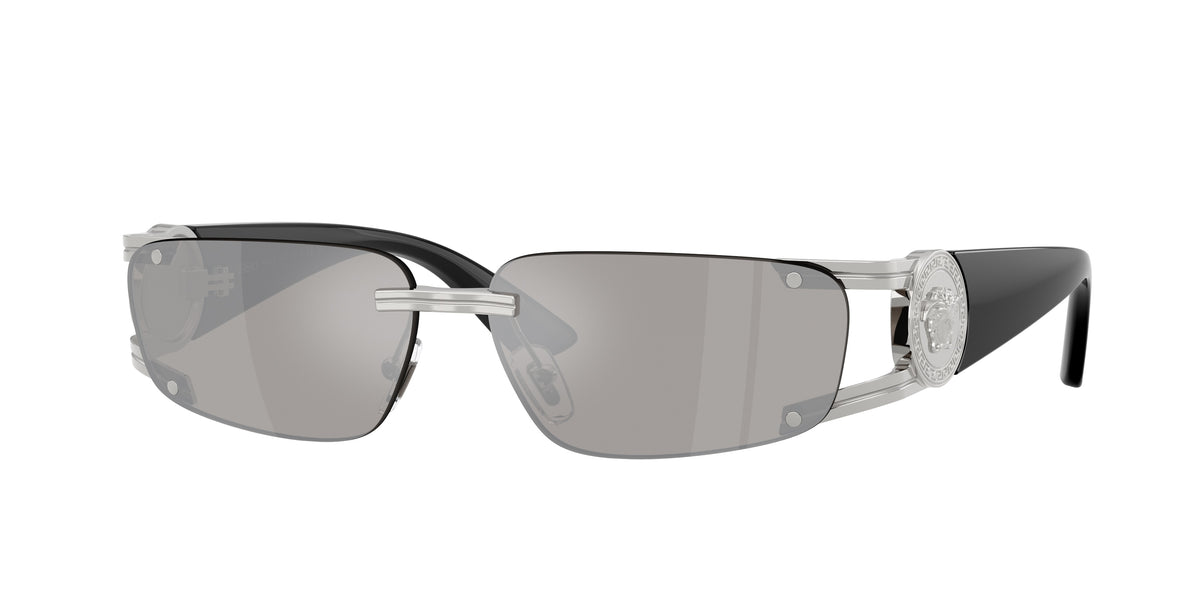 VERSACE 0VE2291 SILVER rectangle sunglasses by VERSACE