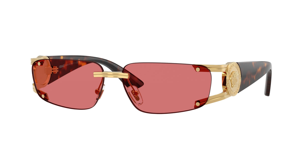 VERSACE 0VE2291 GOLD rectangle sunglasses by VERSACE
