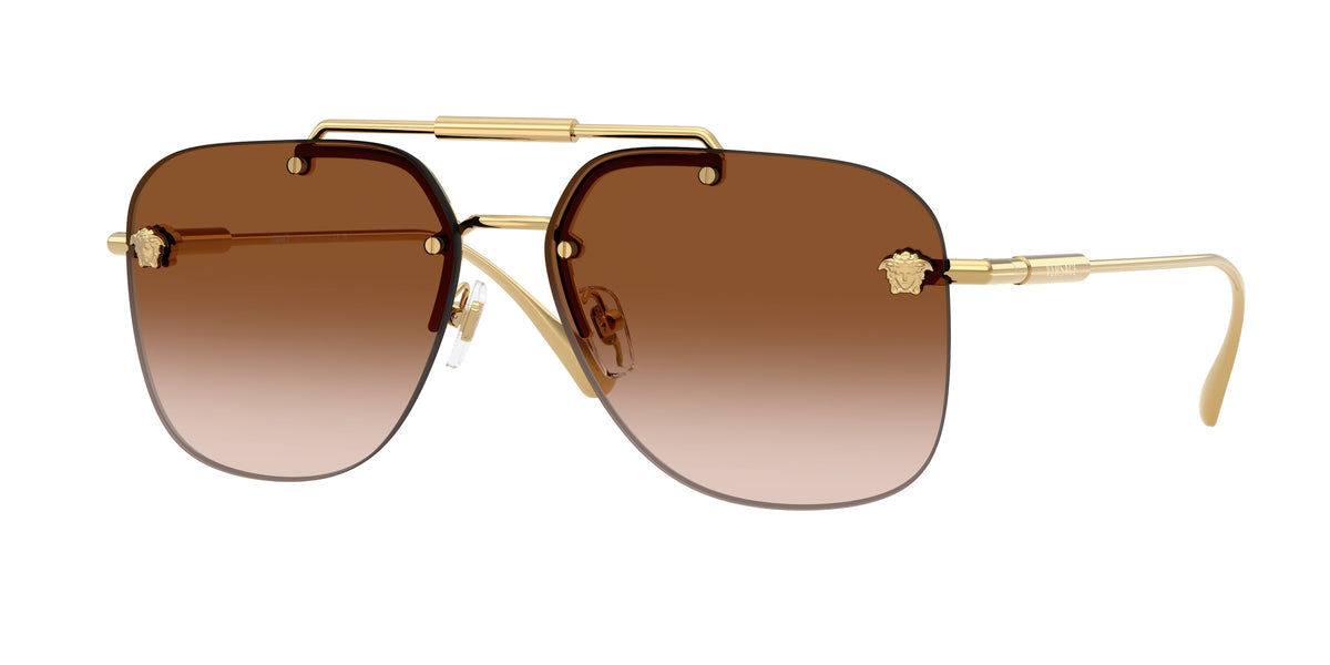 VERSACE 0VE2296 GOLD square sunglasses by VERSACE