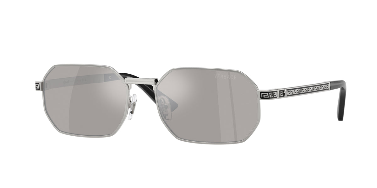 VERSACE 0VE2297 SILVER rectangle sunglasses by VERSACE