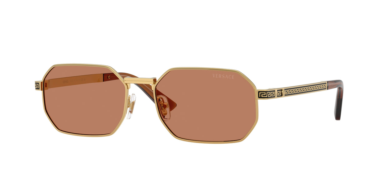 VERSACE 0VE2297 GOLD rectangle sunglasses by VERSACE