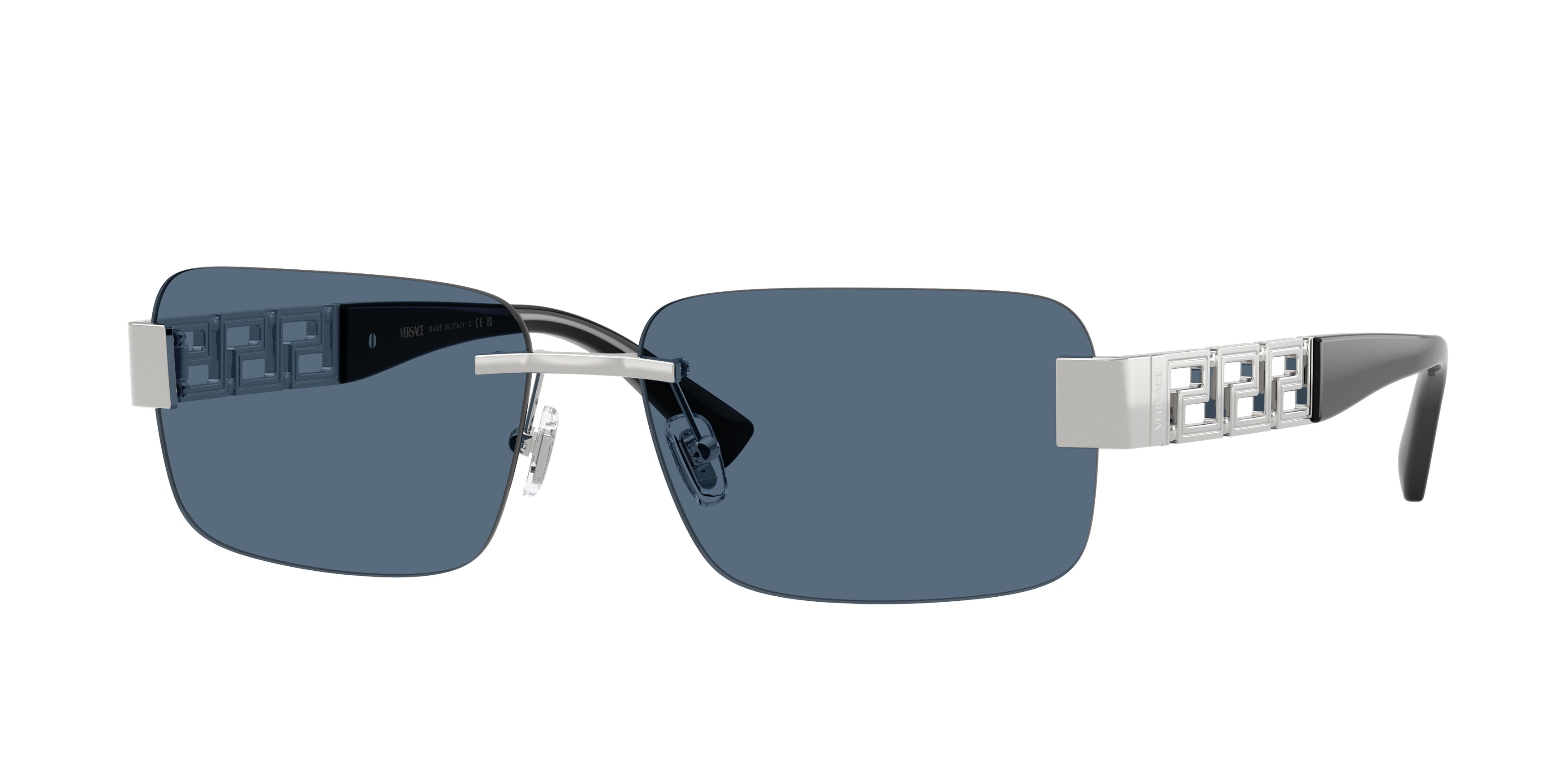 VERSACE 0VE2298 SILVER rectangle sunglasses by VERSACE