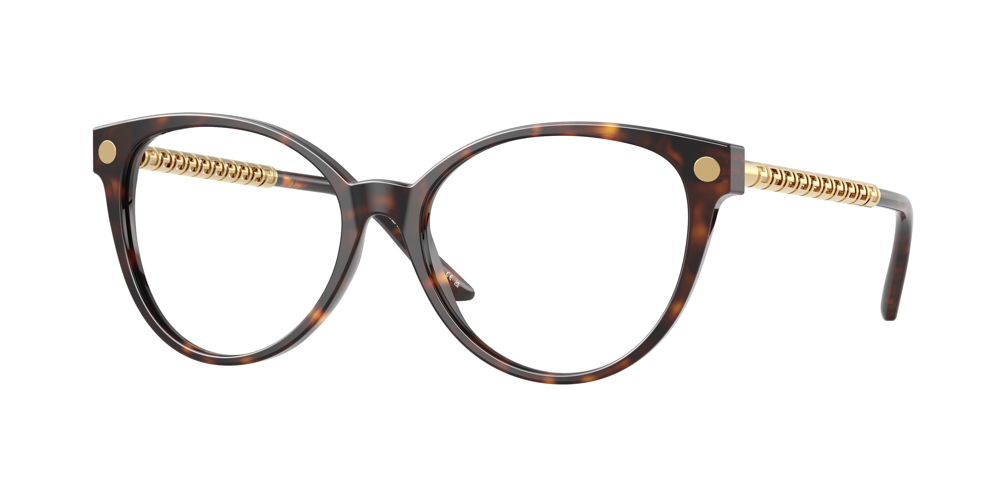 VERSACE 0VE3353 HAVANA cat eye glasses by VERSACE