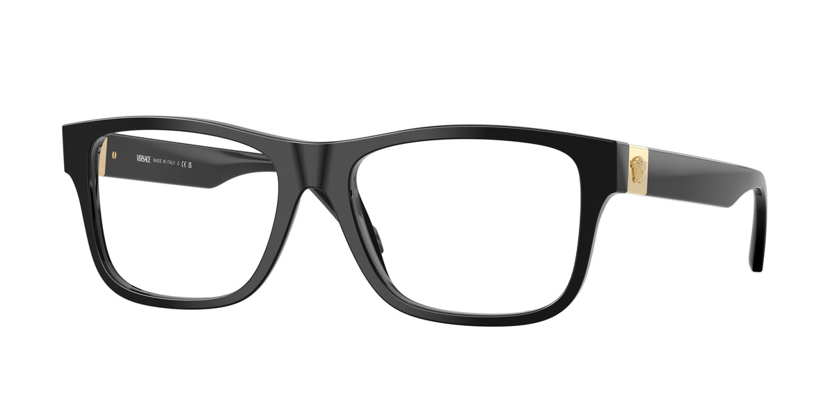 VERSACE 0VE3380 BLACK square glasses by VERSACE