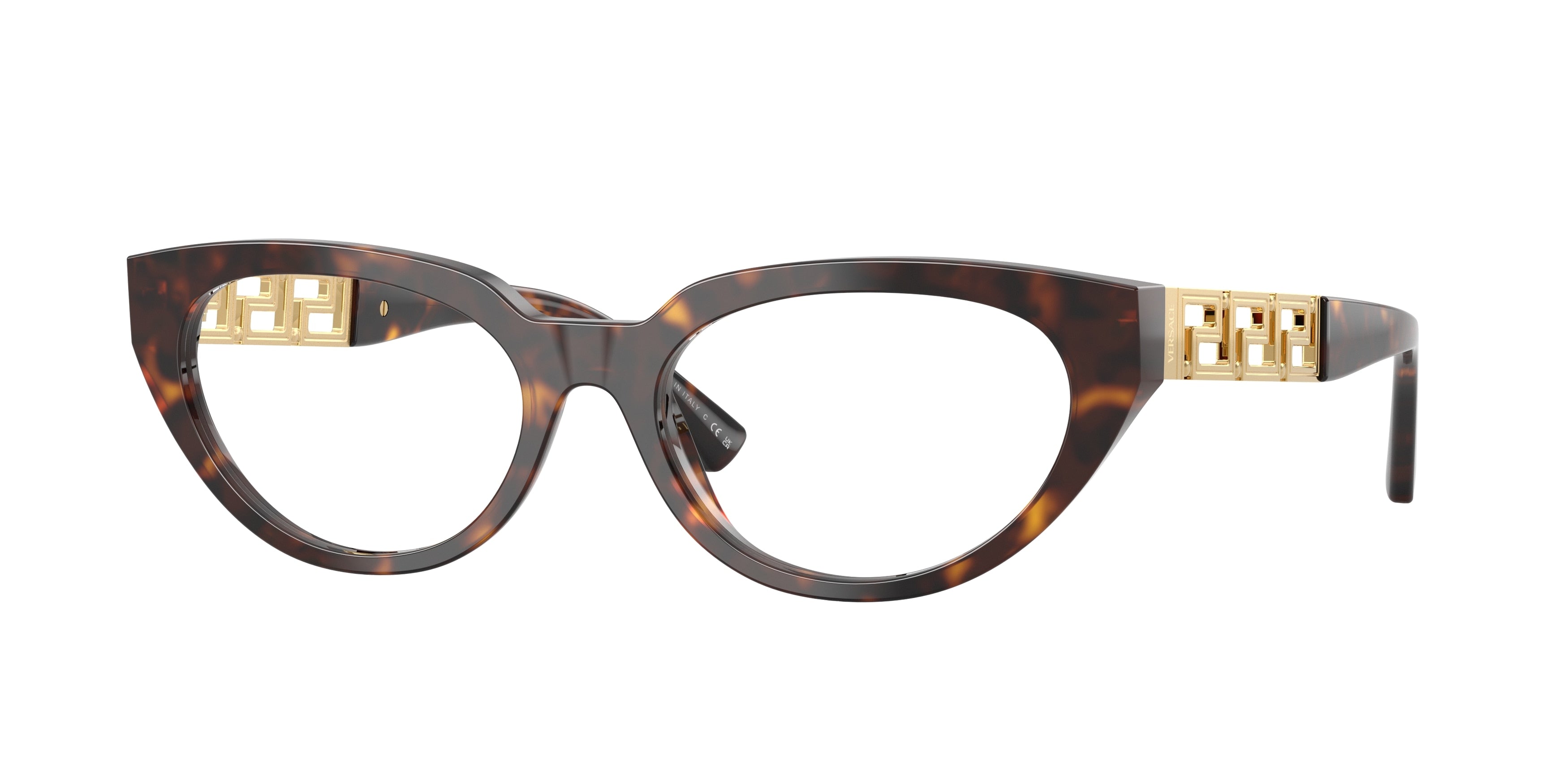VERSACE 0VE3383 HAVANA cat eye glasses by VERSACE