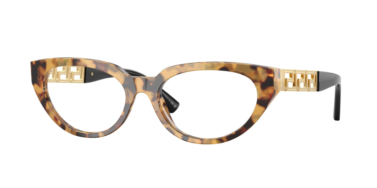 VERSACE 0VE3383 TORTOISE BROWN cat eye glasses by VERSACE